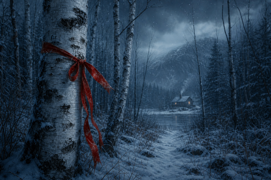 Winter Birch illustration